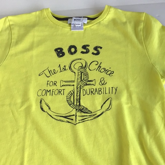 hugo boss neon t shirt